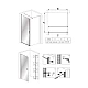 Бокова стінка з дверима Armafrom 113-08224 ELBE 90x195 хром