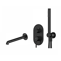 Смеситель для ванны с душевым комплектом Armaform SILVIA BLACK 2039-401-81