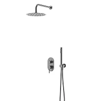 Смеситель для душа внутреннего монтажа с душевым комплектом Armaform SILVIA PVD BRUSHED GUN METAL 2039-501-41