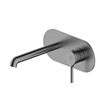 Змішувач для умивальника настінний внутрішнього монтажу Armaform SILVIA PVD BRUSHED GUN METAL 2039-810-41