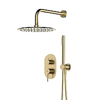 Змішувач для душу внутрішнього монтажу з душовим комплектом Armaform Silvia Gold 2039-501-31