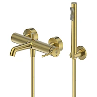 Змішувач для ванни з душовим комлектом Armaform SILVIA PVD BRUSHED GOLD 2034-520-31 золотий