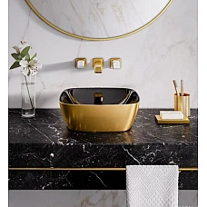 Умивальник на стільницю (чаша) CATALANO GOLD & SILVER 40x40 140APGRLXNO