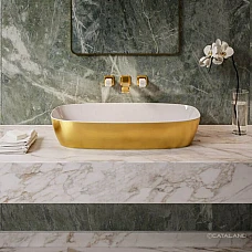 Умивальник на стільницю (чаша) CATALANO GOLD & SILVER 80x40 180APGRLXBO