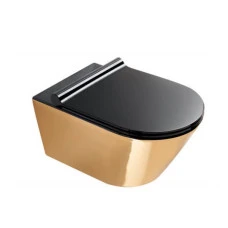 Унитаз подвесной CATALANO GOLD&SILVER 55x35 1VS55NRNO безободковый, без сиденья