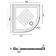 Душовий піддон CATALANO VERSO 90x90 19090AH600
