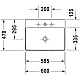 Умивальник Duravit DURASQUARE 60x47 2353600041