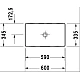 Умивальник настільний Duravit DURASQUARE 60x34 2355600000