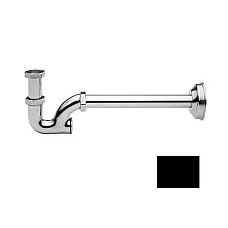 Чорний сифон для биде FIORE 30NN8853