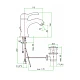 Смеситель для умывальника FIORE JAFAR 47ZZ5221 бронза