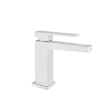 Змішувач для умивальника FIORE KUBE 100BB8515 матовий білий