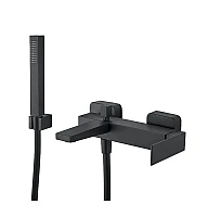 Смеситель для ванны FIORE KUBE 100NN8552 чёрный матовый