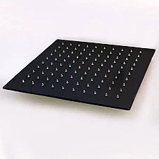 Верхній тропічний душ з тримачем FIORE KUBE 30NN8651 чорний матовий