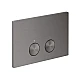 Панель змиву AXOR FlushPlate Brushed Black Chrome 42530340
