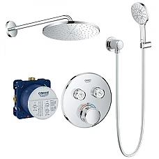 Душова система прихованого монтажу Grohe Grohtherm Smartcontrol з Rainshower 310 Mono UA26406SC1 хром