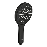 Ручний душ Grohe Rainshower SmartActive 130 22127KF0 чорний матовий