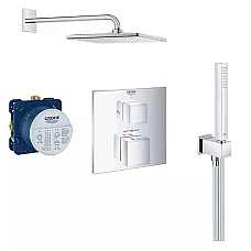 Душова система прихованого монтажу Grohe Grohtherm Smartcontrol з Rainshower Mono 310 Cube UA26405SC0 хром