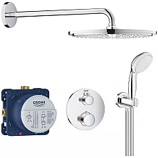 Душевая система скрытого монтажа Grohe Grohtherm Smartcontrol из Rainshower Mono 310 UA26406SC0 хром