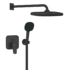 Душевая система скрытого монтажа Grohe Cubeo Tempesta 250 1053362430 черный матовый
