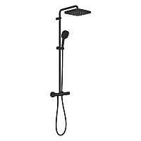 Душова система з термостатом Grohe Tempesta System 250 Cube 266892431 чорний матовий
