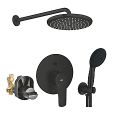 Душевая система скрытого монтажа Grohe Eurosmart из Tempesta 250 UA26415SC8 черный матовый