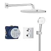 Душова система прихованого монтажу Grohe Grohtherm Cube 34871000 хром