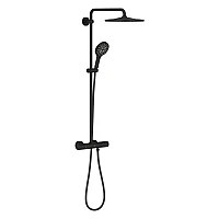 Душова система з термостатом Grohe Rainshower System 310 Smartactive 22119KF0 чорний матовий