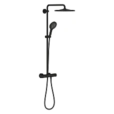 Душевая система с термостатом Grohe Rainshower System 310 Smartactive 22119KF0 черный матовый