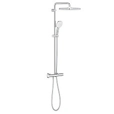 Душевая система с термостатом Grohe Tempesta System 250 Cube 26689001 хром