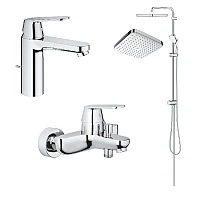 Комплект для душа/ванни Grohe Eurosmart Cosmopolitan 3в1 126112R хром
