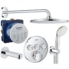 Душова система прихованого монтажу Grohe Grohtherm SmartControl UA26406SC2 хром