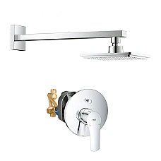 Душова система прихованого монтажу Grohe KIT26073000+33305003 хром