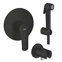 Комплект гігієнічного душу Grohe Eurosmart New Tempesta-F Trigger Spray чорний матовий