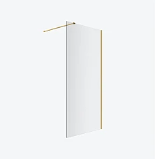 Душевая перегородка 100х200 Excellent Vidoq Walk-in (KAEX.1506.1000.LP.GL) золото