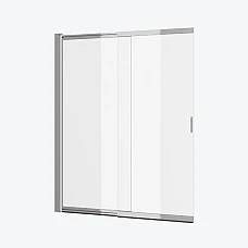 Шторка для ванни двосекційна 110x140 розсувна Excellent LINER хром