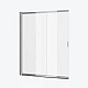 Шторка для ванны двухсекционная 110x140 раздвижная Excellent LINER хром