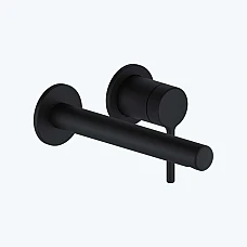 Змішувач для умивальника настінний Excellent PI (AREX.1214BL) чорний матовий