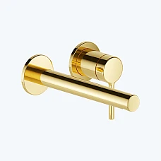 Змішувач для умивальника настінний Excellent PI (AREX.1214GL) золото