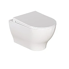 Унітаз підвісний безобідковий 54х35 з сидіннями Soft Close Durabagno VENUS (2630)