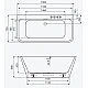 Ванна окремостояча 1500x720 Excellent Lila (WAEX.LIL2.150.WHP)