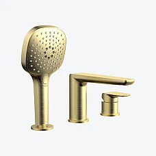 Смеситель на борт ванны Excellent Clever 2.0 (AREX.4134GB) матовое золото