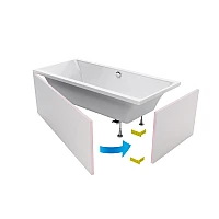 Панель для прямокутних ванн під плитку Excellent (OBEX.P.18X85WH)