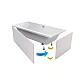 Панель для прямокутних ванн під плитку Excellent (OBEX.P.18X85WH)