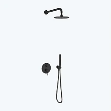 Душевая система скрытого монтажа Excellent PI (AREX.SET.1245BL) черный матовый