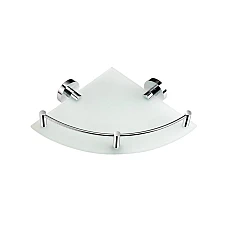 Полиця одинарна кутова /25 × 25 × 7.5 cm | хром/ Stella CLASSIC