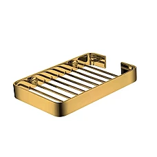 Корзина настінна  16 × 10 × 2 cm золотий глянець Stella Dodatki