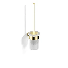 Щітка для санвузла з підвісним тримачем 10 × 11.5 × 40.5 cm золото | Stella MEGAN