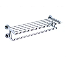 Полиця для рушників /65.5 × 25.5 × 16 cm| хром/ Stella CLASSIC