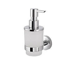 Диспенсер для мила рідкого /7 × 10.5 × 16 cm / хром,скло / Stella CLASSIC