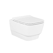 Унітаз підвісний безобвідковий 53х35 з сидіннями Soft Close білий BELLO LUCCO (100212/101)